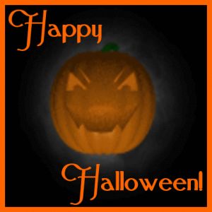 Śmiejąca się dynia szczęśliwego Halloween